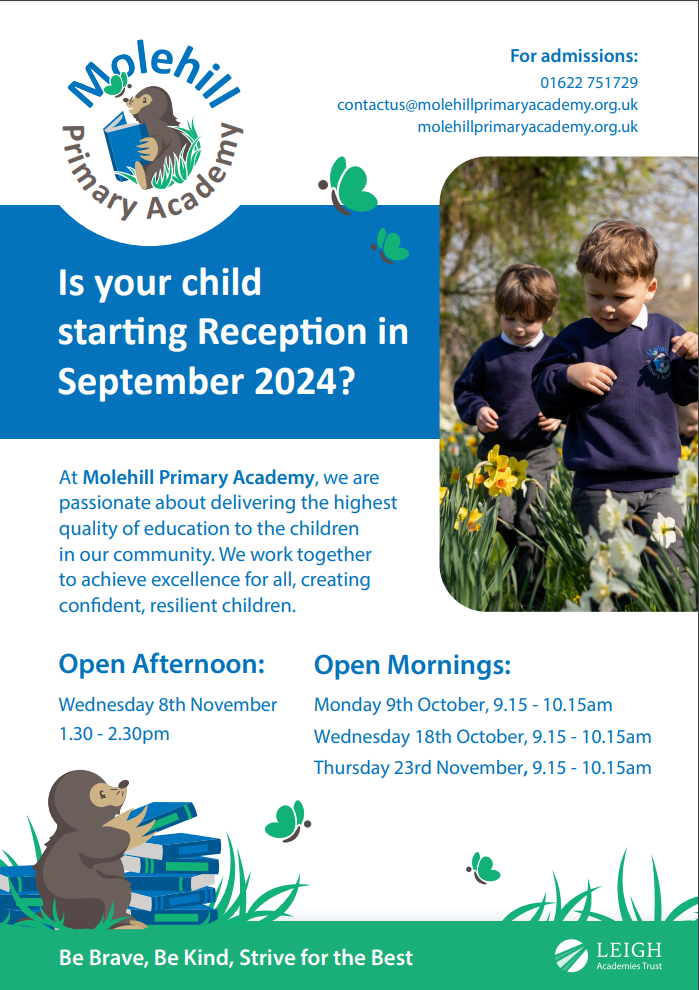 Reception Open Events - September 2024
